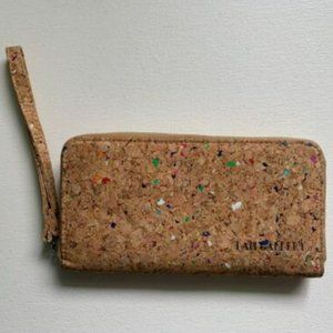 Lam Gallery Cork Wristlet Wallet Multicolor Confetti